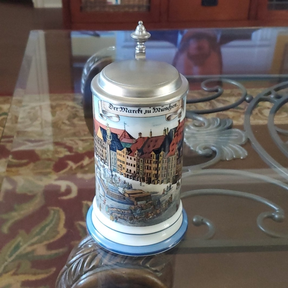 Porcelain/Pewter Zinn Schrobenhausen Stein